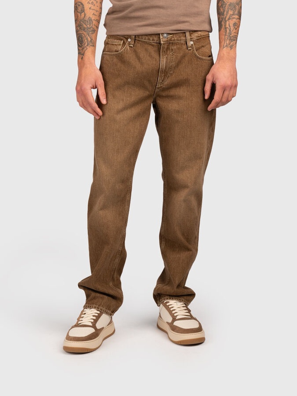 New Guess Men’s Slim Jeans in Brown SZ 32